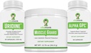 VitaMonk Muscle Guard & Alpha GPC Uridine Stack Bundle, HMB, EAAs, Vitamin D, Magnesium & Brain Dukungan untuk Kejelasan, Kejelasan, dan Pertumbuhan Otot