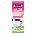 Obat-obatan Allergi Gratis Anak-anak Benadryl, Quid Allergy + 12.5 mphenhydramine HCI, Obat Allergy Antihistamin untuk Anak-anak Membantu Relieve Runny Nose & Sneezing, Bubble Gum Flavor, 4 fs. oz