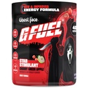 GGFuel Ghost Face Energy Powder, Caffein Mix Pre Workout for Gaming, Sugar Free Focus Amino, Vitamin + Antioksidants, 9.9oz (Cherry Green Apple, 40 Servings)