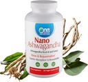 Satu Planet Nutrition Nano Ashwagandha Root & Leaf 500 mg Vagie Capsules (120 Pelayan), 10: 1 Ekstrak, Dukungan Hormone & Neurologis Fungsi untuk Relief Stress, Non-GMO, Vegan, Gluten- Free