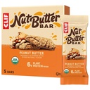 CLIF Nut Butter Bar - Peanut Butter - Filled Energy Bars - None-GMO - USDA Organic - Plant - Based - Low Glycemic - 1.76 oz (5 Pack)