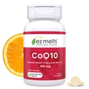 EZ Melts Dissolable CoQ10 Tambahan 100 mg, Sugar- Free, 2-Month Supply - 1 Pack