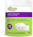 Paket Saline Nasal Rinse EZY, Secara Individually Wrapped Sinus Isi Paket, Bantuan Nasal, 100 Count, Dibuat di Amerika Serikat