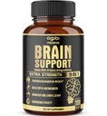 agobi 9in1 Dukungan Otak Suplemen - Dicampur dengan Ashwagandha, Panax Ginseng, Gotu Kola, Ginkgo Biloba, Black Pepper & More - Accuracy, Focus, Memory & Energy Booster - 150 Capsules selama 5 bulan