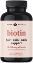 Rambut Vitamin - Biotin 10.000 mcg dengan Vitamin A, E, C, D & Adaptogens untuk mendukung Rambut, Skin & Nails - Suplemen Biotin Kesehatan & Growth 124; Vegan, Non-GMO, Gluten Gratis 124; 60 Kapsul & 30