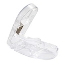 Apex Pill Splitter with Double Beveled Cutting Blade Pill Cutter for Small Large Pills and Tablets Cut Pills in Half Easily, 1 Count