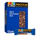 Bar Protein Snack, Dark Chocolate Nut, Sehat Snacks, Gluten Free, 12g Plant Protein, 12 Count