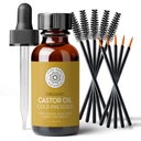 Tubuh Murni Castor Minyak untuk Mata Mata dan alis - 1 Fl Oz Néshing Brow & Lash Growth Serum - Organic, Hexane Free, Cold Pressed, Unsour - Eyelash dan Eyebrow Growth Serum untuk Perempuan