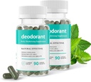 Tambahan Deodorisasi Tubuh, Tambahan Deodoran Tubuh, Klorophyll Deodorizing Kapsul, 90 Kapsul (2)