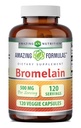 Amazing Formulas Bromelain Supplemen 124; 500 Mg Per Serving 124; Veggie Kapsules 12.4; Non-GMO 124; Gluten Free 124; Made in USA 124; Ideal for Vegetarians (1 Pack 124; 120 Count)