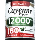 Lab FITO MEDIC 124; Cayenne Pepper Capsules Organik 124; Cayenne Pepper Extract 14; 600 mg 20: 1 per 3- Capsule Serving 124; 180 Capsules