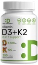 DEAL SUPLEMENT Vitamin D3 5.000 IU + K2 MK7 Softgels, 250 Count 124; 2-1 Kompleks 124; Mudah ditelan