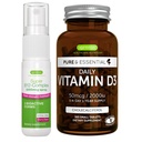Daily Vitamin D3 + Super B12-Kompleks 5000mcg Vegetarian Bundle, 365 2000iu D3 Tablet + Tinggi B12 Cherry Flavor Sublingual Spray, oleh Igennus