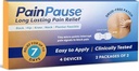 Long Lasting Pain Relief-Back, Hip, Luck, Neck, Plantar Fasciitis, and Other - Relief for Up to 7 Days, Clinically Test, 4 Devices in 2 Pouches