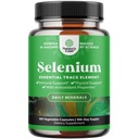 Yeast Free Selenium 200mcg Kapsules - Suplemen Selenium Tinggi untuk Imunity AntioksidanThyroid Dukung Esticate Mineral - Vegan GMO Gluten Bebas & Dibuat di AS - 100 Count