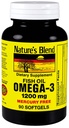 Nature 's Blend Omega- 3 Fish Oil 1200 mg 90 Softgels