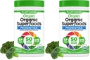 Orgain Organic Greens Powder + 50 Superfood, Original - 1 Milyar Progration for Gut Health, Antioksidants, Vegan, Plant Based, Gluten Free, Non GMO, Dairy Free Juice & Smoothie Mix - 0.62lb