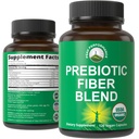 USDA Organik 3 -1 Prebiotic Fiber - Vegan Capsules untuk Gut, Kesehatan Digetical. Pangan Pangan Pangan Pangan Terbuat dengan Inulin (Artichoke Yerusalem), Serbu Acacia, SunFiber