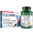 Produk Kemurnian Flexuron Bersama Formula + H.A. Gabungan Flexuron (Krill Oil, Molekular Rendah Acid Hyalanic, Astaxanthin) - HA Gabungan (BioCell Collagen, Boswellia Serrata, Quercetin, H.A + More)