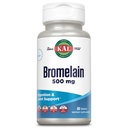 KAL Bromelain 500 mg, Ditraffic and Gabungan Support Supplement, Digetical Enzymes, Pineapple Extract, Rapid Disintegration, Vegan, Made Without Dairy or Soy, Lab Verified, 60 tablet