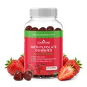 CogniTune Methylfolate Gummies - Mudah untuk Mengambil Potency L- Methyfolate, Felour Suplemen untuk Otak, Kesehatan Jantung & Kebal, Flavor Strawberry Delicious, Non-GMO, Vegan, Gluten- Free