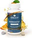 65mg Besi Chewable dengan Vitamin C untuk Bariatric Pasien - 30- Hari 's of Bariatric Iron dengan Vitamin C - Non-Constipating Gentle Iron - Orange