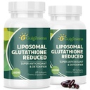 oumebiu Lipomal Glutathione 2000 MG, 10x Better Absorpsi, Glutathione Suplement with Hyalanic Acid + Collagen Peptide + Resveratrol, powerful Antioksidant, Health Aging, Immune Health, 120 Count
