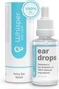 Whisper Ear Drops 126; 2oz 124; USA 124; All Natural Swimmers Ear Drops for Dewata with Itchy Ears 126; Swimmer 's Ear Combat Ear