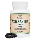 Astaxanthin 12mg Max Kekuatan (Hanya Dipatenkan Astaxanthin (Astraveal) dengan 70 + Manusia Clinical Trials - World 's Most Studied Brand) Grown, Harowed, dan dibuat di USA (Astaxantina) oleh Double Wood