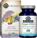 Garden of Life Once Daily Vegan DHA + Prenatal Multi Bundle: Dr Formulated Vegan DHA 30 Softgels + Organs Prarenatal Sekali Daily Multivitamin dengan Feloase for Women 's Prenatal Health, 30 Tablets