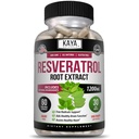 Kaya Natuls - Resveratrol Kapsul - Suplemen Anti Aging - Antioksidants dengan Dukungan Otak - Maksimum Manfaat - 60 Vegies Capsules