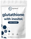 Suplemen Glutathione, Mure Glutathione Reduced Powder dengan Inositol, 5 Ounce (9 Bulan Supply), 2 dari 1 Formula, Ingrediens Kuat bagi Antioksidan, Pendukung Fungsi Liver, Vegan