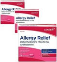 Pemimpin Antihistamin Allergy Relief Diphenhydramine HCI, 25mg Mini Tablet, 24 Count Pack of 3