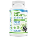 Saw Palmetto Berries & Extract - 1500 mg Saw Palmetto Suplement for Men & Women - DHT Blocker for Hair Growth, Prostate Support & Urinary Health - 120 Vegan Capsules