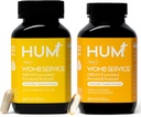 HUM Womb Service Posnatal & Prenatal Suplemen Perempuan, OBGYN Formulated with Vegan DHA, Chooline & Folor, Clean Daily Nutrients, Pre- Post Pregnancy Dukungan, 30 Vegan Capsules & 30 Softgels