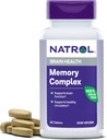 Natrol Memory Complex dengan Ginkgo Biloba 120mg dan B Vitamin, Dietary Suplemen Kesehatan dan Ingatan Diet, 60 Tablet, 30 Hari Suppply