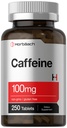 Horbäach Caffeine Pil 100mg 124; 250 Tablet 124; Vegetarian Formula 124; Non-GMO, Gluten Free Supplemen
