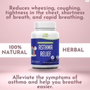 Relief Asma - Suplemen Dukungan Lung untuk Membantu Mempertahankan Overall Lung & Respiratory Kesehatan - 100% Suplemen Serba Alam