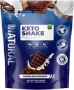 Tentang Keto Shake Chocolate Coconut dengan Bovine Collagen Protein + MCTS dari Coconuts 124; 11g Protein, 19g Fat, 5g Net Carbs 12.4; Gluten- Free, Non-GMO, 12 Servings