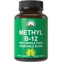 Metil B12 Vitamin + Whole Food Blend dari 25 Vegetables dan Buah untuk Max Absorpsi. Vegan Vitamin B12 Methylcobalamin - Metil B12 Suplemen Energi, Fokus dan Bantuan. 30 Hari Pasokan Kasules