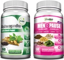 GreeNatr Total Wellness Support dengan Ashwagandha Capsules dengan Black Pepper untuk Enhanced Absorpsi - dan Natural Menopause Herbal Complex