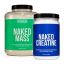 NASked Soy- Free Protein Bundle: 8LB Vegan Mass Creatine