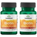 Swanson Biotin - Timed- Rilis 10.000 mcg 60 Tab (2 Pack)