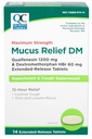 Quality Choice Maximum Power Mucus Relief DM, Cough Suppresan dan Expectorant, 12 Hour Relief, Guifenesin 1200 mg dan Dextrothorfan HBr 60 mg Extended Report Talet, 14 Count