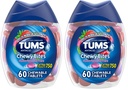 TuMS Chewy Bite Antax Tablet untuk Relief Heartburn dan Relief Acid Intervention, Berries Yang Disukai - 60 Cacah (Paket 2)