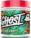 GHOST Greens Powder, Apple Cider - 30 pelayan - 19 Superfood Greader & Reds Powder, Fruits, Spirulina, & Chlorella, Pregories, 10 Milyar CFU Probiotic & Digevital Enzymes - Gluten- Free