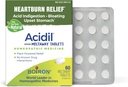 Boiron Acidil for Relief of Acid Reflux, Heartburn, Inditraffic, and Upset Stomach - 60 Count