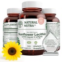 Suplemen Nuther Sunflower Natural 2000 mg Support Breathfeed Moms with Plugged Milk Duct Relief, Liver & Brain Health Booster, Soy Free, Non-GMO, Gluten- Free, 120 Softgels (2 Pack)