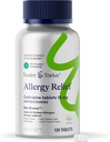 Foster & Thrive Cetirizine HCl 10mg Allergy Relief for Seasonal Allergies, Pollen, Hay Fever, dan Dry Itchy Eyes, Non-Drowsy Antihistamin Medicine for Children or Adults, Compare to Zyrtec