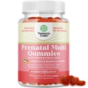 Vegan Prenatal Gummies for Women - Gummy Prenatal Vitamin for Women with Iron Folic Acid and Superfruit Blend - Chewable Vitamin Gummy Formula Mula (Pineapple Mango) 1 Bulan